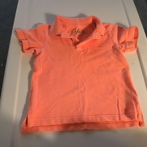 LOGG Boys Peach two Button Polo.  Size 2-4Yrs